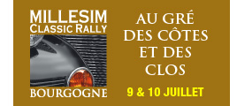 Le Millesim Classic Rally Bourgogne, les 9 et 10 juillet 2011
