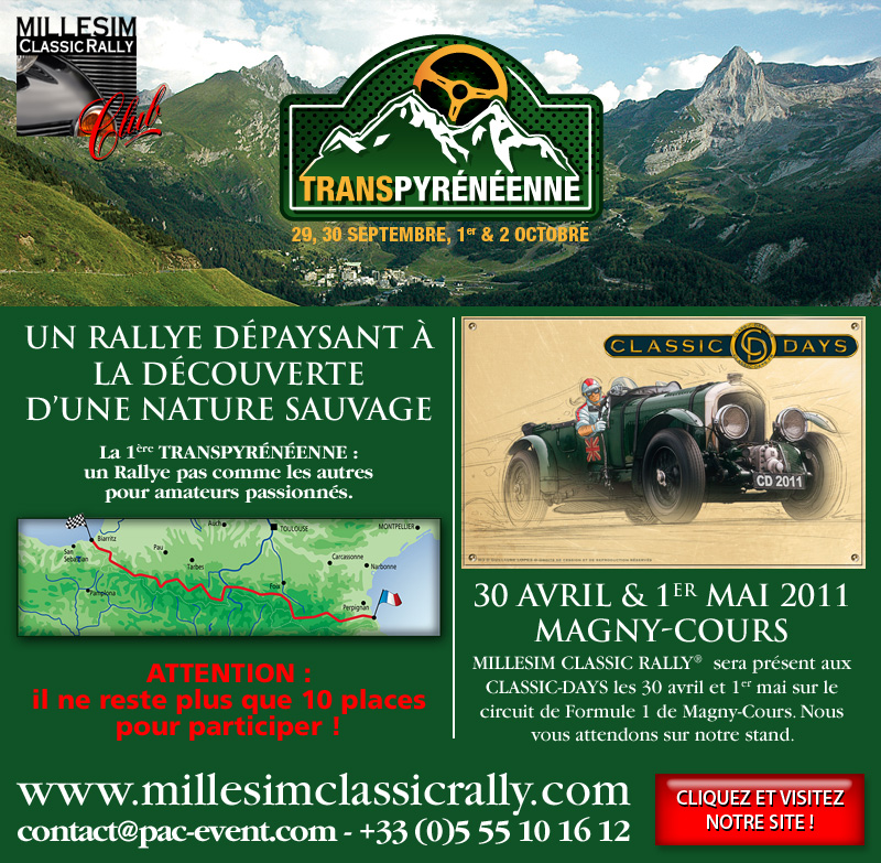 Rally Transpyrénéenne les 29 & 30 septembre 2011 et les 1er et 2 octobre 2011 