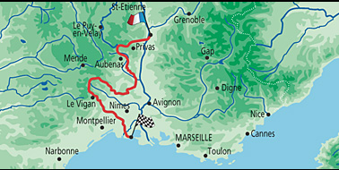 Les étapes du Garrigues Classic Rally 