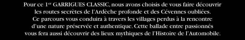 Sur la route des Champions, entre pilotage et découverte