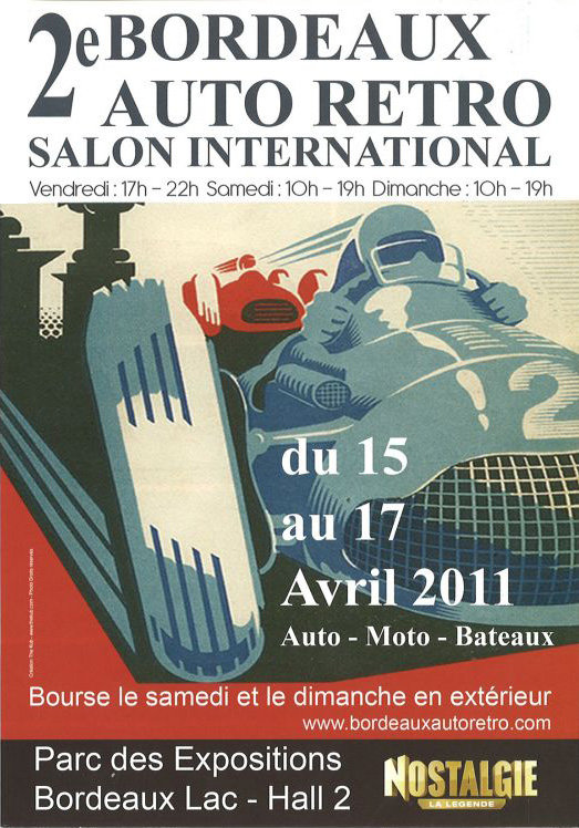 MCR sera présent au 2e BORDEAUX AUTO RETRO du 15 au 17 avril 2011