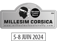 Plaque Classic Rally Millesim Corsica 2024
